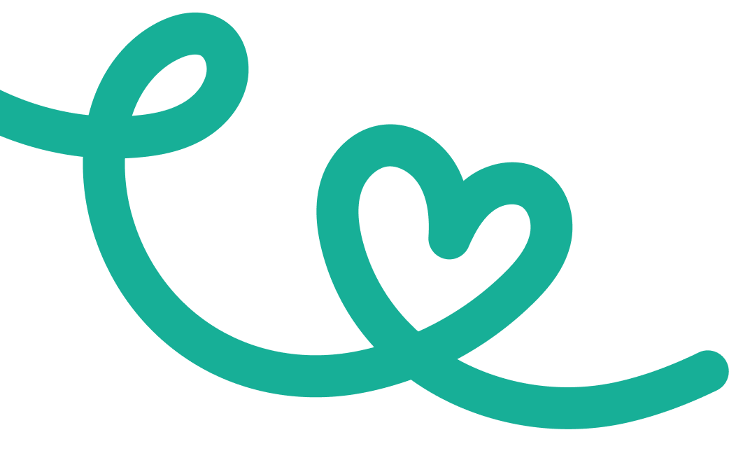 Linie die ein Herz formt